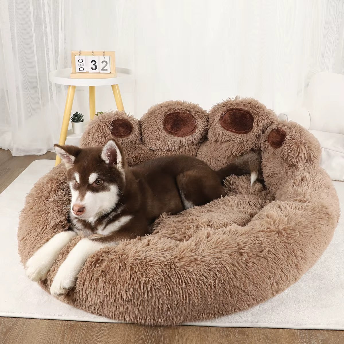 Petory™ Calming Plush Dog Bed – Warm & Cozy Sleep Nest