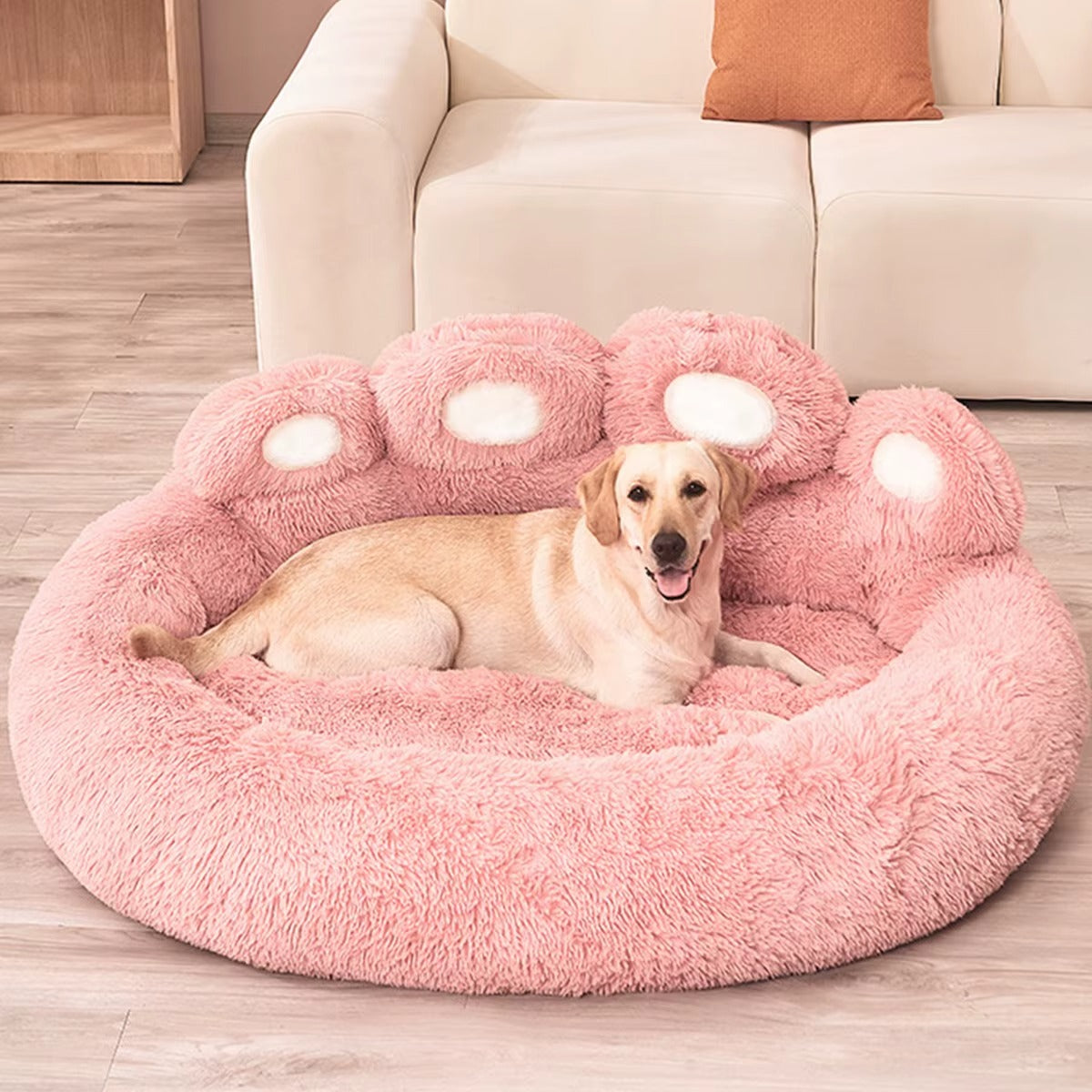 Petory™ Calming Plush Dog Bed – Warm & Cozy Sleep Nest